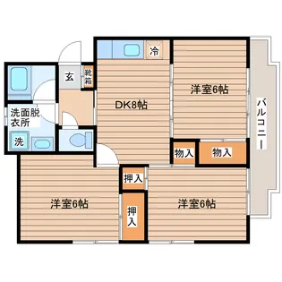 Cadog長町(キャドッグ)【2階】の間取り
