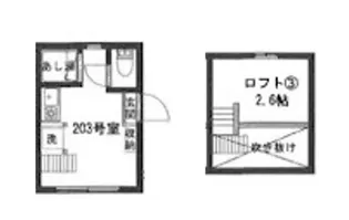 アーバンプレイス中野坂上W【2階】の間取り