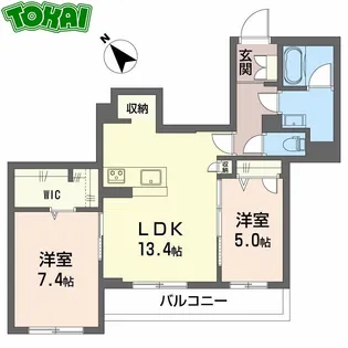 ベレオ松阪中央【2階】の間取り