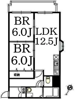 コスモリード横浜反町【3階】の間取り