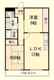 スカイハイツ窪田【3階】の間取り