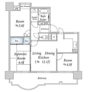 INSURANCE BLDG.IX【3階】の間取り
