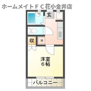 ハイツアデガワ【2階】の間取り
