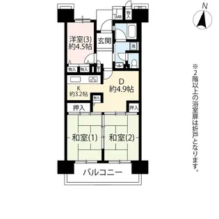 UR青戸第一【1階】の間取り