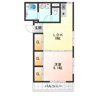 ツインクルヒロ【2階】の間取り