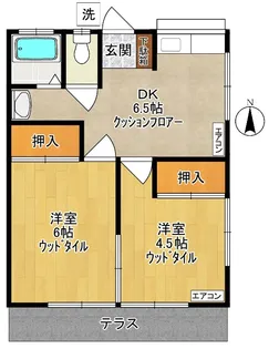コーポ関谷【1階】の間取り