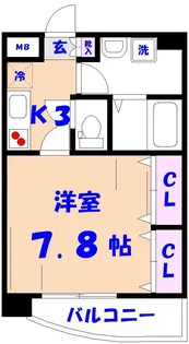 ペルテ市川2【2階】の間取り
