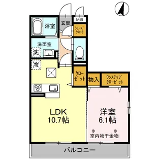 ロータス草加 II【1階】の間取り