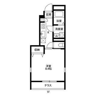 アスピリアハナミズキ【1階】の間取り