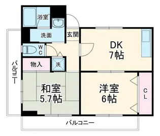 エトワールST【2階】の間取り