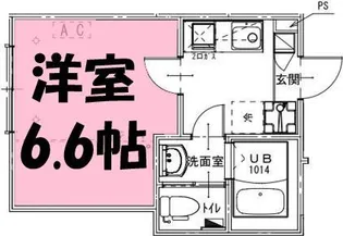 KISさいたま市緑区大間木アパート1期1【1階】の間取り