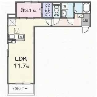メゾン リッシュ【1階】の間取り