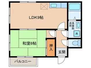 ハイツ鷹合【1階】の間取り