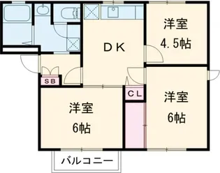 グレースハイツA【1階】の間取り
