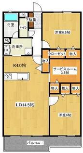 パティオタワー大宮【3階】の間取り