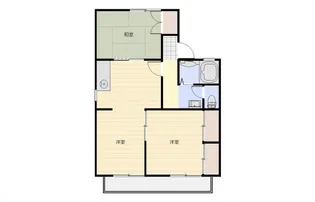 レジデンスオリーブD【2階】の間取り