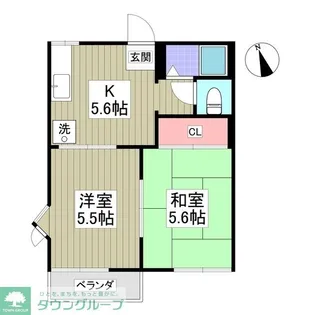 サニーハイツ上柴【2階】の間取り