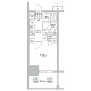 コンフォリア渋谷WEST【3階】の間取り