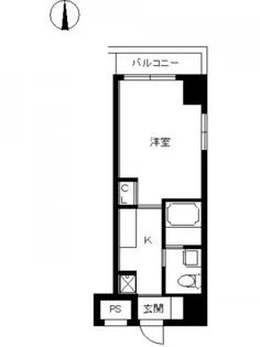 スカイコート神田第2【9階】の間取り