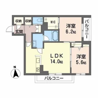 ミュルティプリエ【2階】の間取り