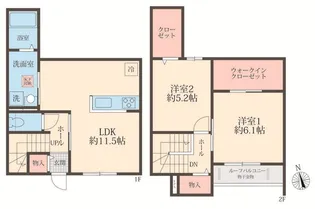 BLOOM COURT【2階】の間取り