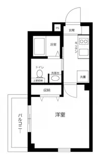 ウェルスクエア蒲田EAST【3階】の間取り