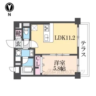 エスポワール都貴【1階】の間取り