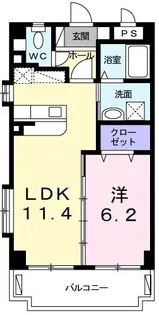 ペレス プラード【2階】の間取り