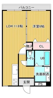 ステーションビュー美坂【8階】の間取り