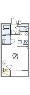 レオパレスベルタA【1階】の間取り