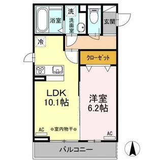 メゾンボヌール【2階】の間取り