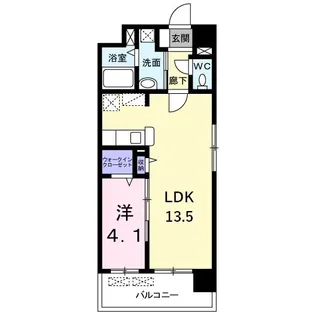 ルルス・ドール【4階】の間取り