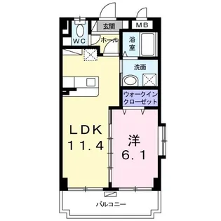 ライム ハウス【4階】の間取り