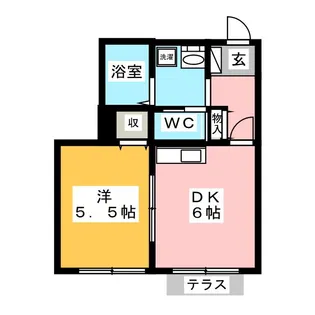 フェリース【1階】の間取り
