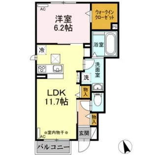 アルシオーネ【1階】の間取り