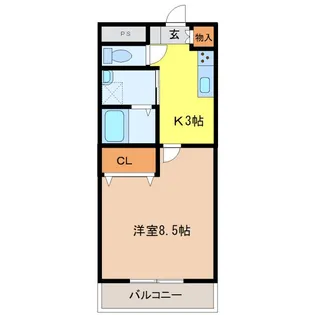 セピアコートIII【3階】の間取り
