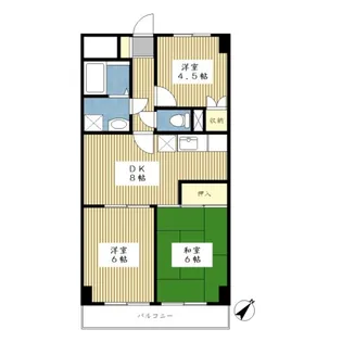 ボナール七番館【3階】の間取り
