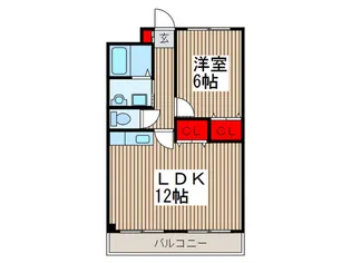 コ-ラルハイム【2階】の間取り
