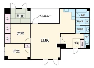 シオンズガーデン花川【3階】の間取り