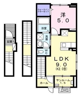 エルベート I【3階】の間取り