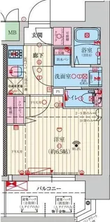 ファーストフィオーレ大正リエート【4階】の間取り