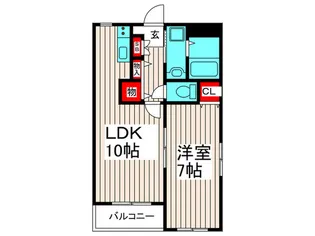 フラワーコート【2階】の間取り