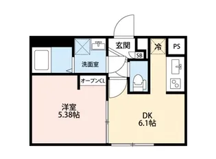 LUFT GOKOKUJI(ルフトゴコクジ)【3階】の間取り