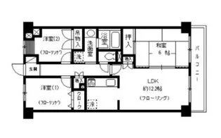ア・クール杉原【5階】の間取り