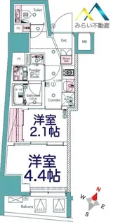SYFORME SHINKOYASU【5階】の間取り