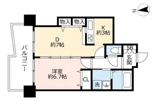 URアクシオス千種【13階】の間取り
