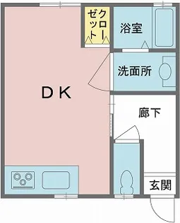 ケーアイアパート【1階】の間取り