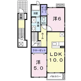 ミニョン・アンジュ【2階】の間取り
