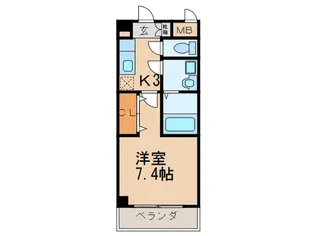 アムールメゾン【4階】の間取り