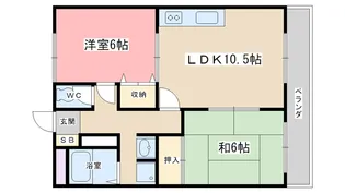 ラフィーネ山科【5階】の間取り